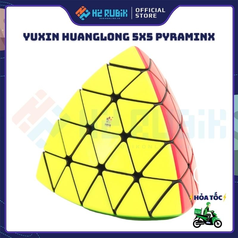 YuXin Huanglong 5x5 Pyraminx Rubik tam giác 5 tầng