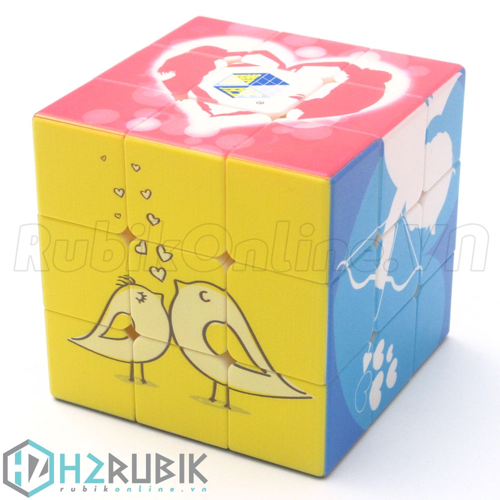 Hộp quà Rubik có nhẫn - YuXin Love Cube 3x3x3 with a Ring - Treasure Cube