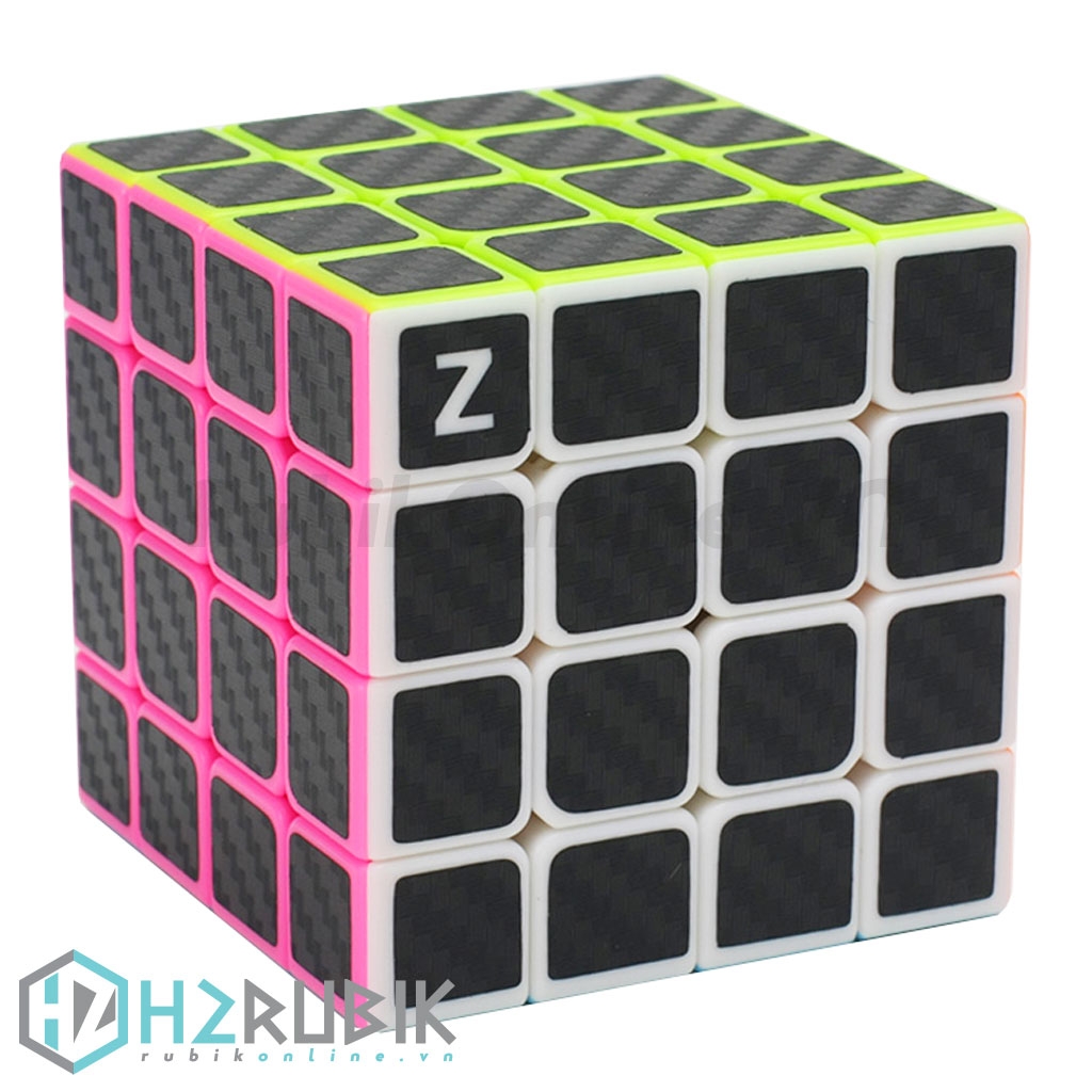 Z-Cube 4x4 Carbon Stickers - Rubik 4x4 Carbon