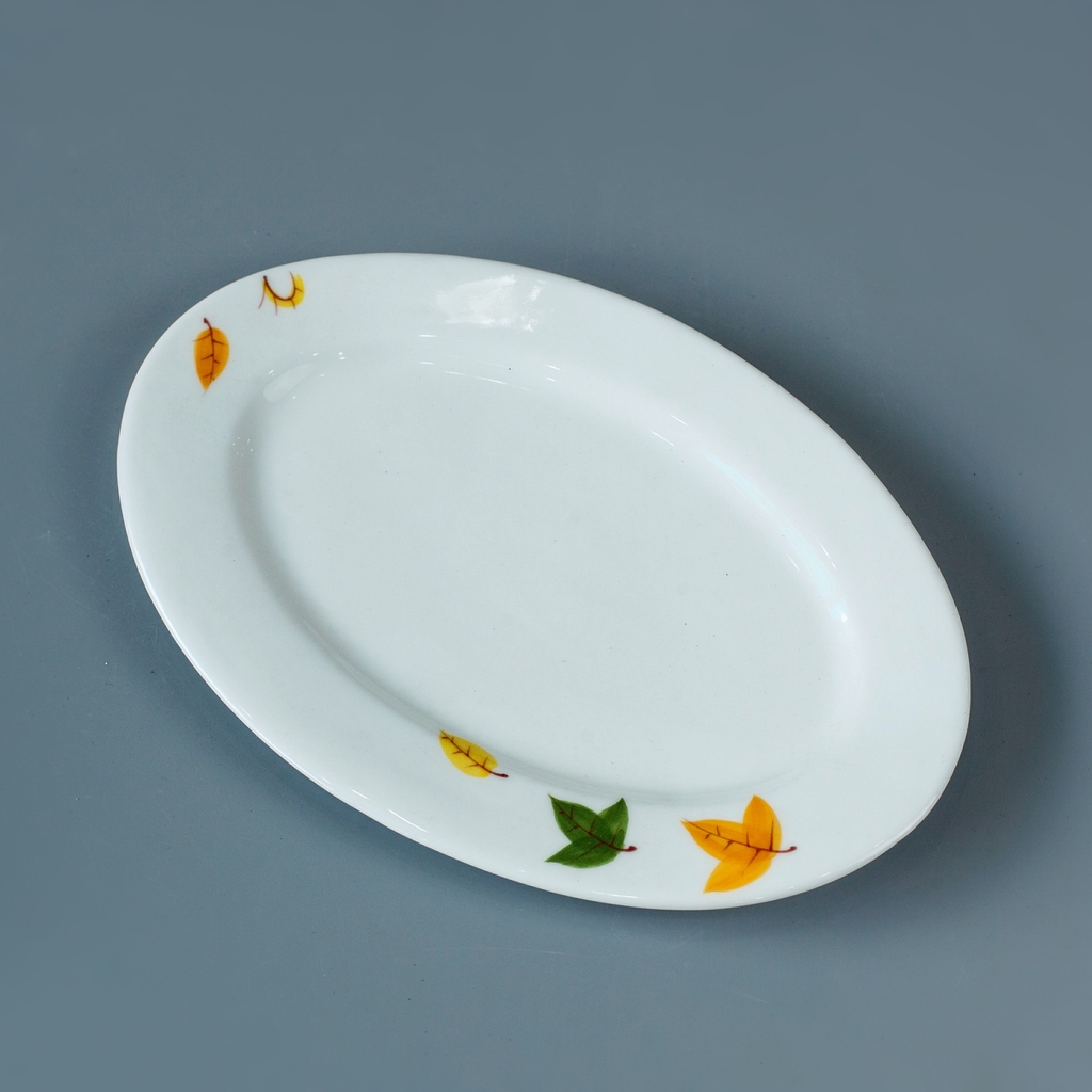 Đĩa Bầu Dục Lá Mới CÔNG TY TNHH GỐM SỨ PHÚC THANH