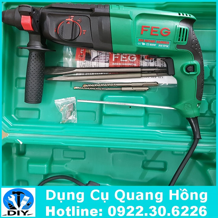 Máy khoan bê tông khoan tường FEG 2601SRE - Tặng 1 bộ đầu vặn khẩu ...
