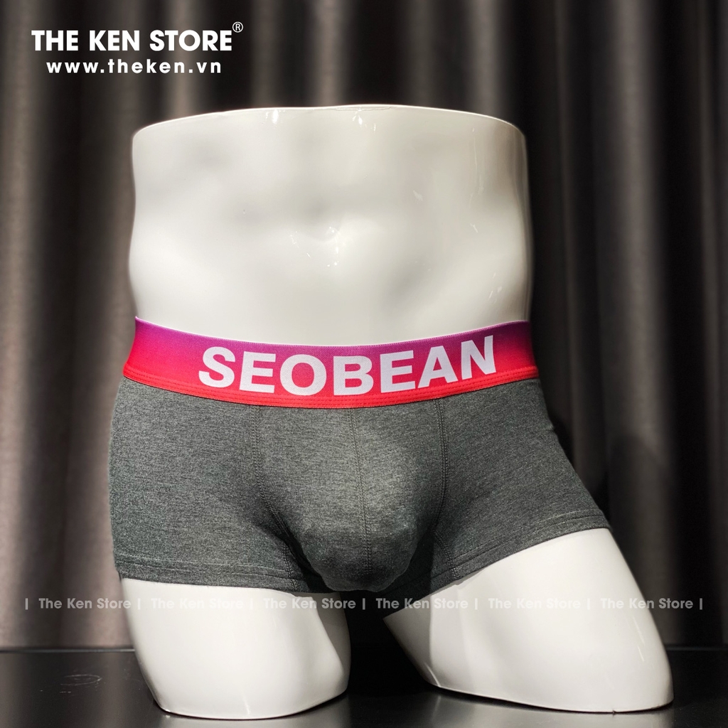 Quần lót nam boxer cotton basic Seobean - BO124