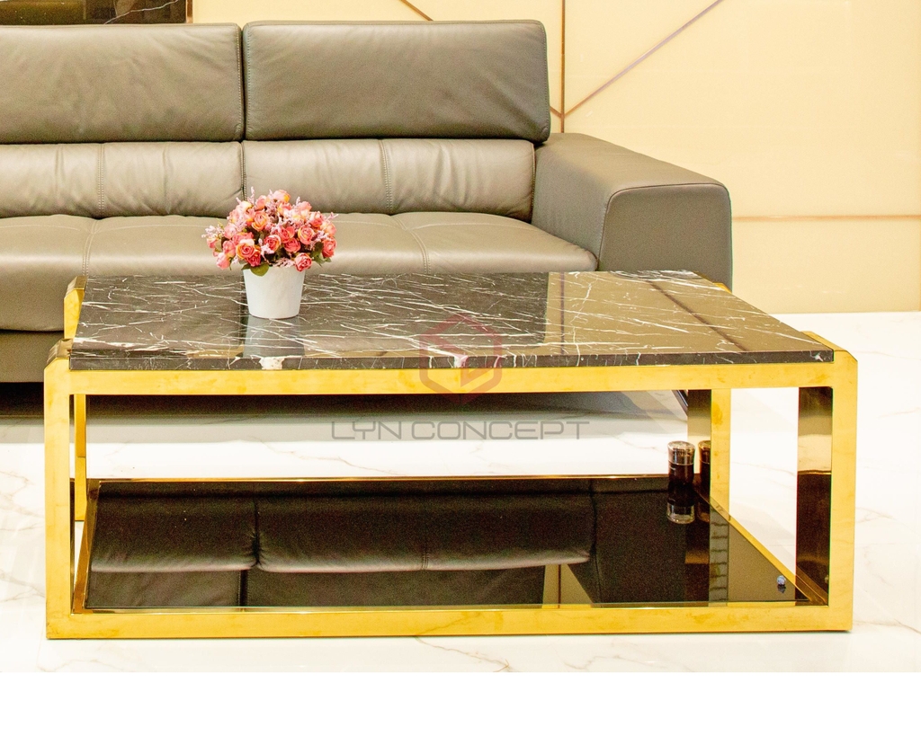 Bàn Trà Sofa chữ nhật inox đen - Bàn trà sofa chữ nhật inox đen là món đồ nội thất hoàn hảo để tạo điểm nhấn cho không gian phòng khách của bạn. Với kiểu dáng hiện đại, chiếc bàn này vừa đẹp mắt lại vô cùng tiện lợi khi sử dụng. Bề mặt inox giúp chiếc bàn bền đẹp hơn với thời gian.