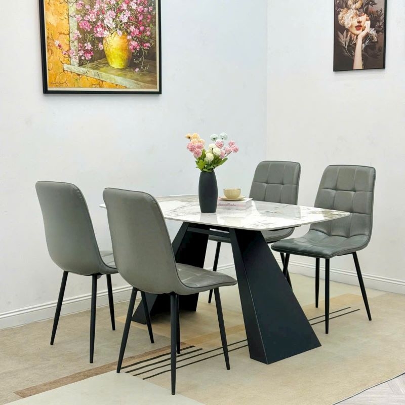 Bộ Bàn Ăn 4 Ghế Caro - BBA4A.04
