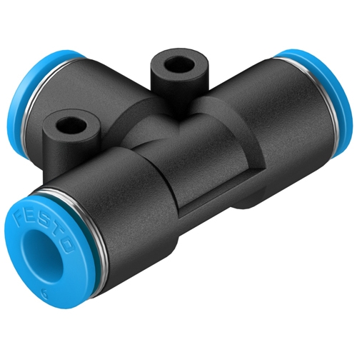Đầu nối khí dạng T 6mm Festo QST-6 (153129)