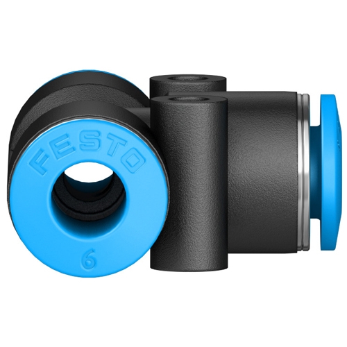 Đầu nối khí dạng T 6mm Festo QST-6 (153129)