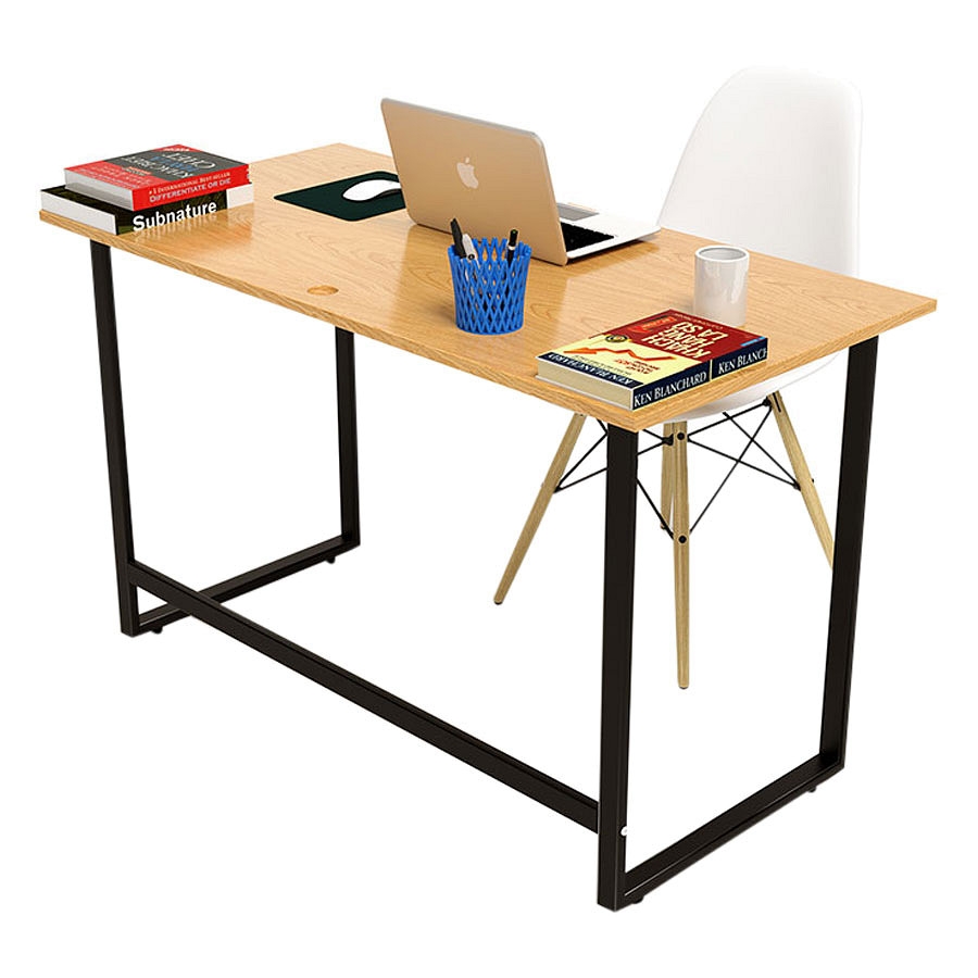 Bộ bàn Oak-F vân sồi chân đen và ghế Eames