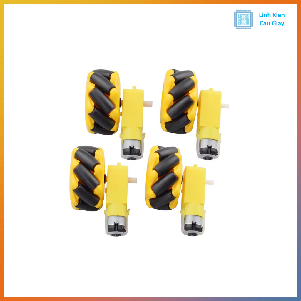 Bánh Xe Mecanum Đa Hướng 60mm ( 4 bánh )