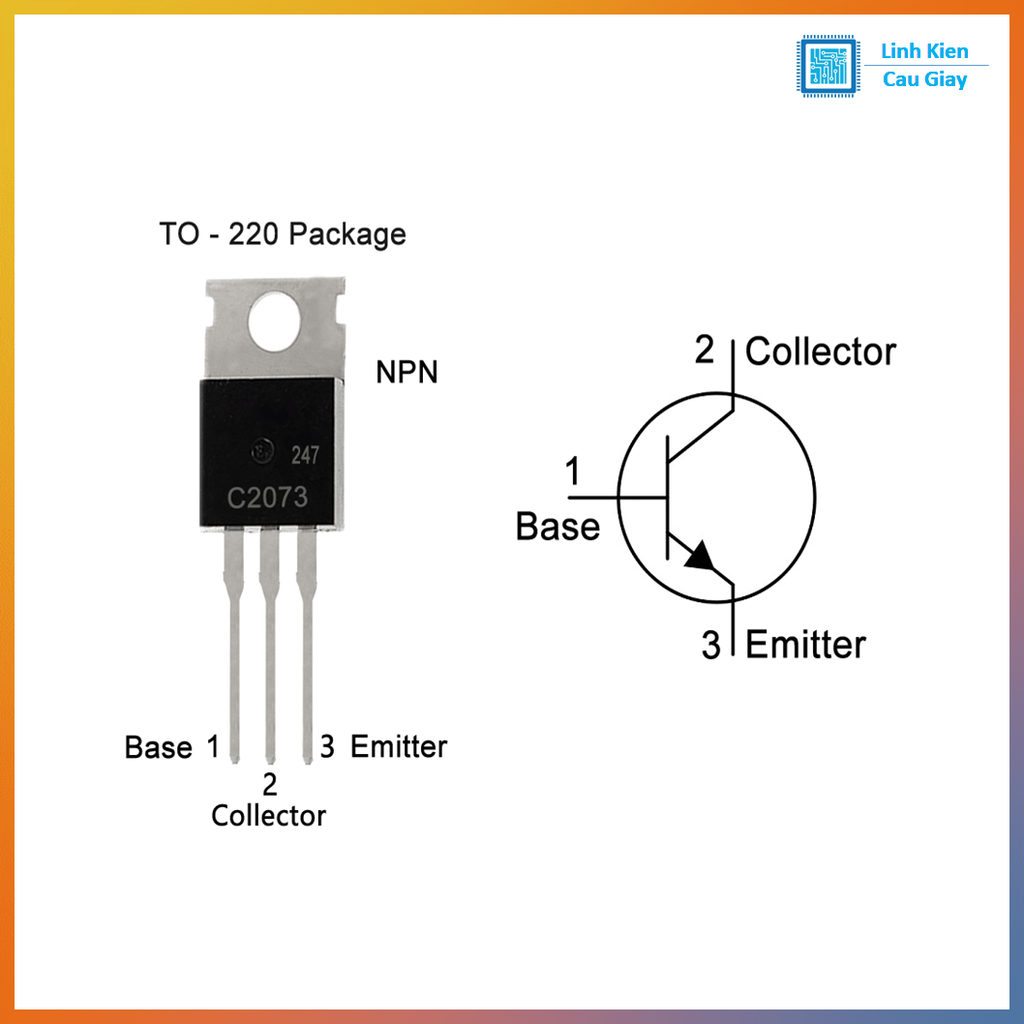 Linh kiện 2SC2073 NPN DIP TO-220