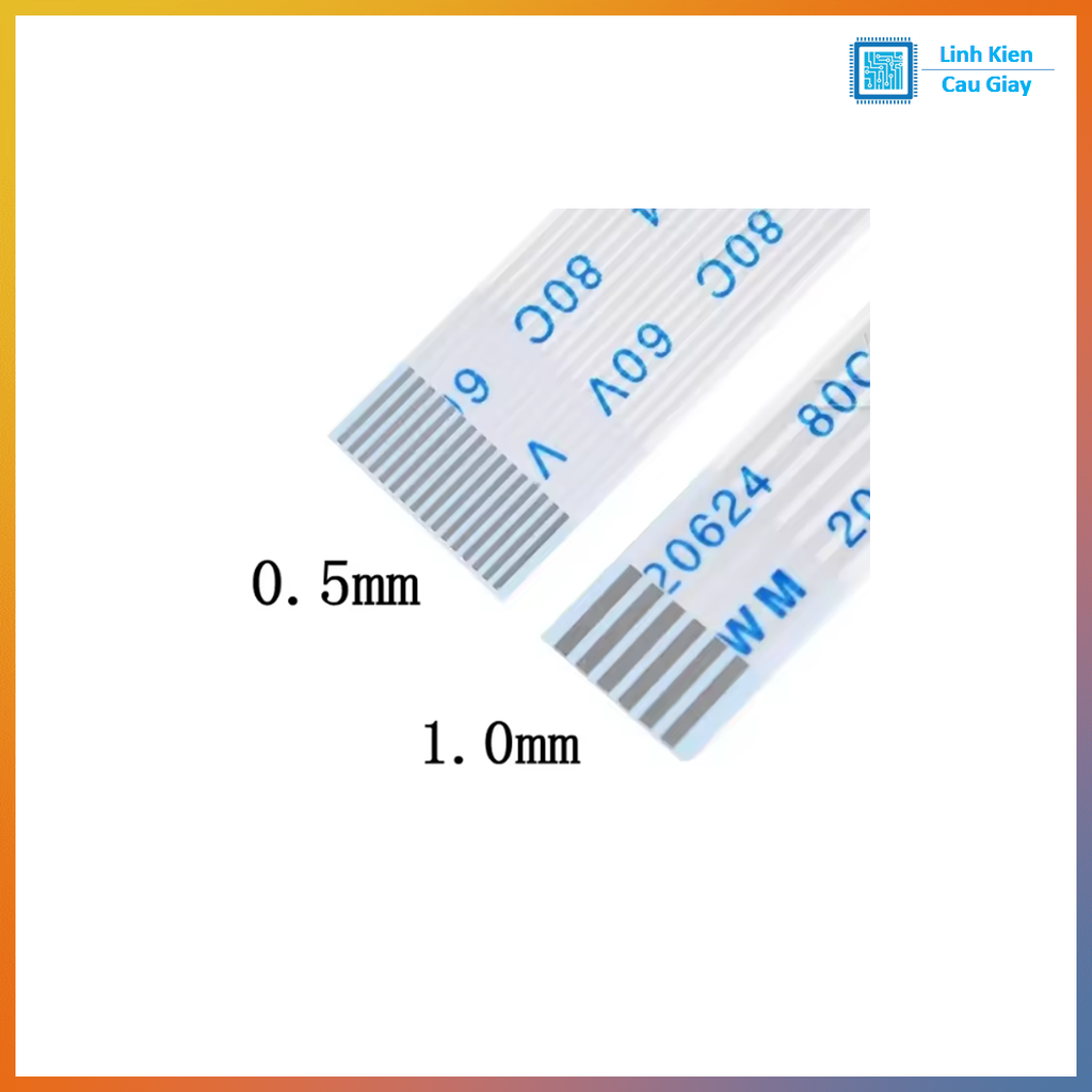 Cáp FFC/FPC 0.5mm Dài 300mm (Cáp thuận AA)