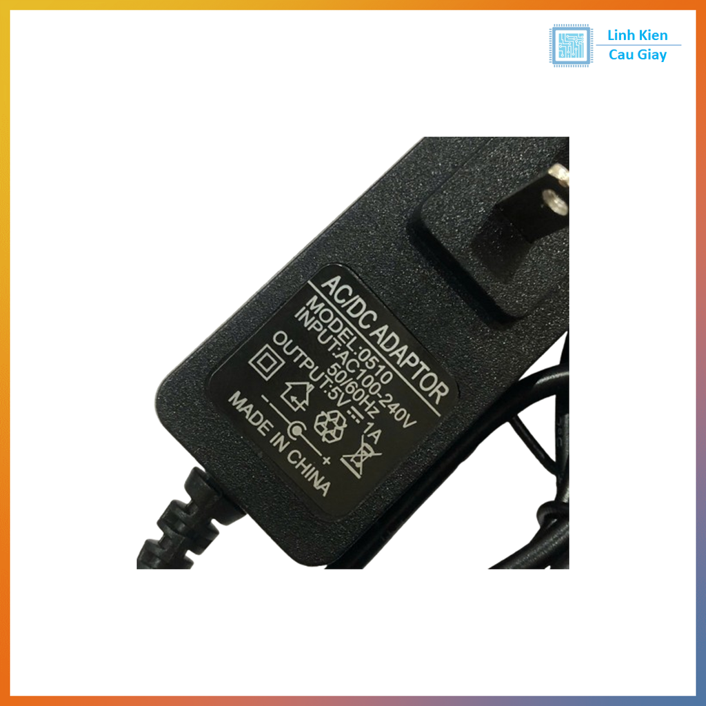 Nguồn Adapter 5V 1/2A đầu ra Jack DC 5.5*2.5mm
