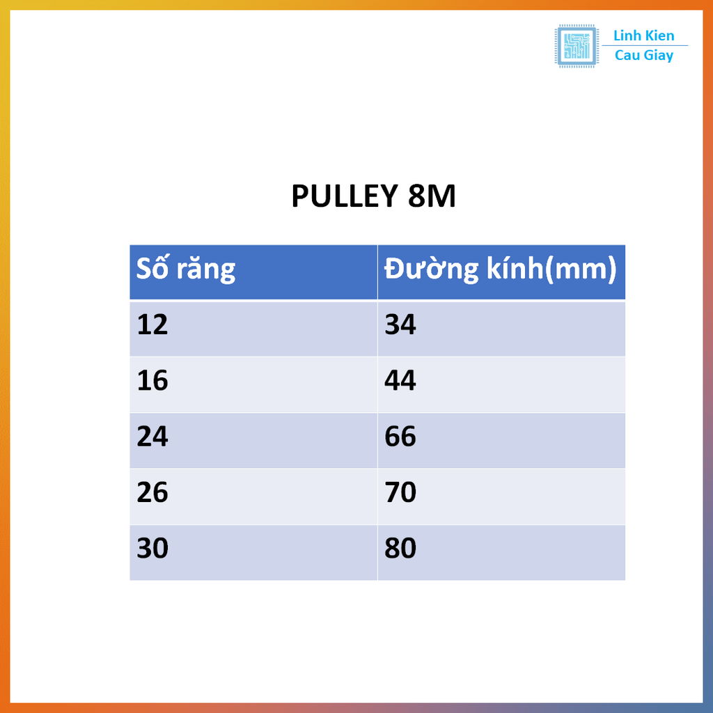 Puly 8M, Pulley 8M AF 26 Răng Rộng 21mm