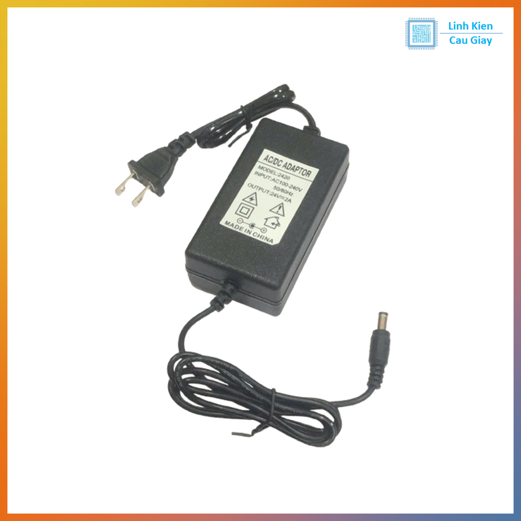 Nguồn Adapter 24V 1/2A đầu ra Jack DC 5.5*2.5mm
