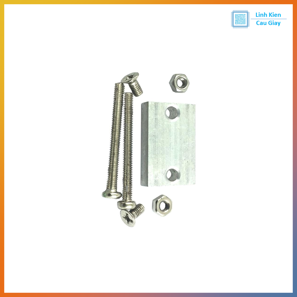 Gá nhôm động cơ vàng V1 kim loại