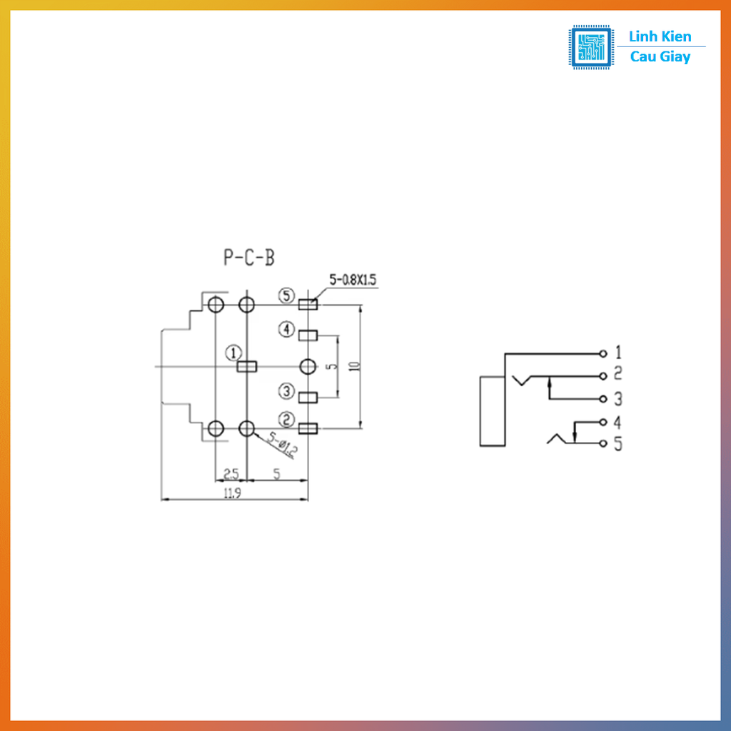Jack Cái tai nghe 3.5mm 3F07