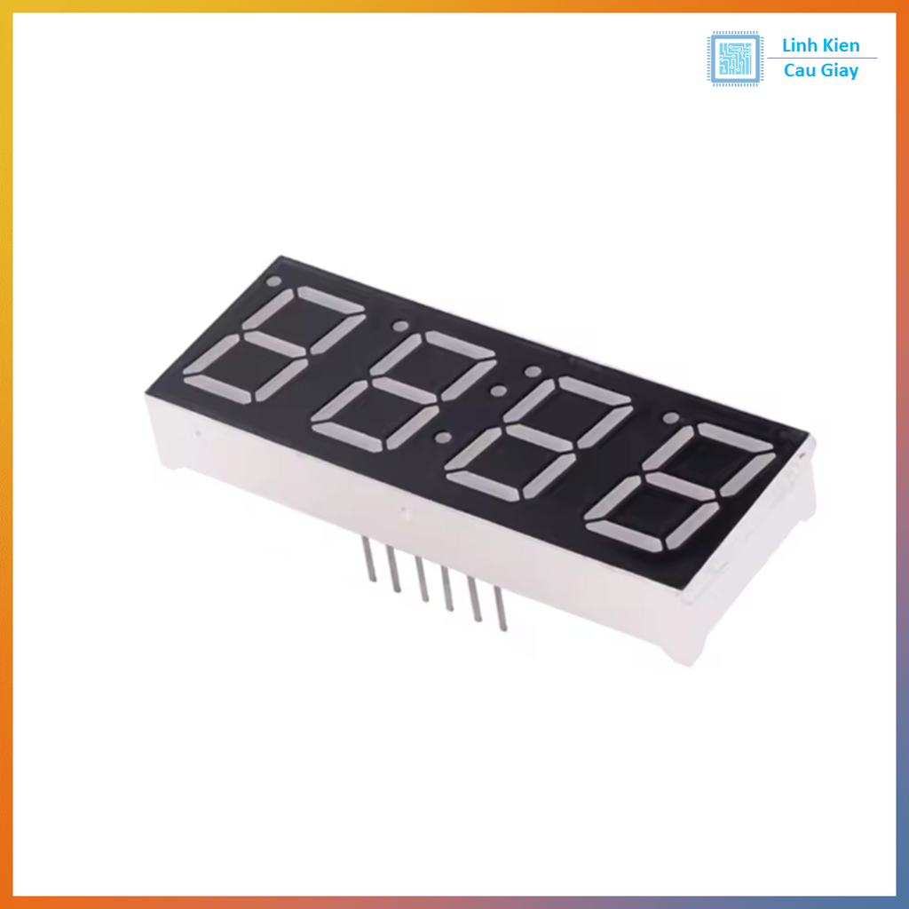 Led 7 thanh đồng hồ Anot Chung - Sáng Đỏ