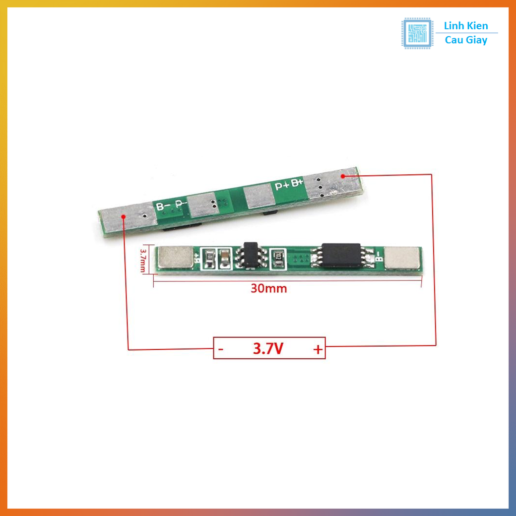 Mạch sạc và bảo vệ pin 1 Cell 3A lithium 18650