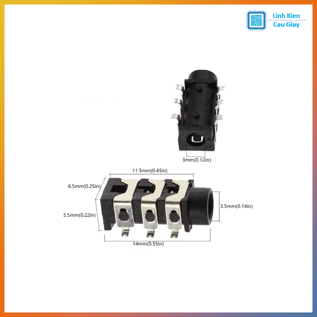 Jack Cái tai nghe 3.5mm PJ-313