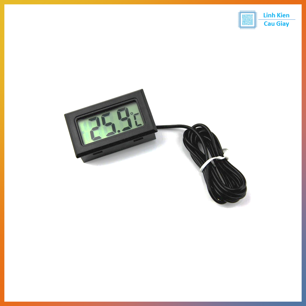 Nhiệt kế đo nhiệt độ môi trường hiển thị LCD