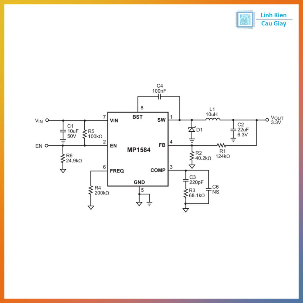 Linh kiện MP1584EN SMD SOP8
