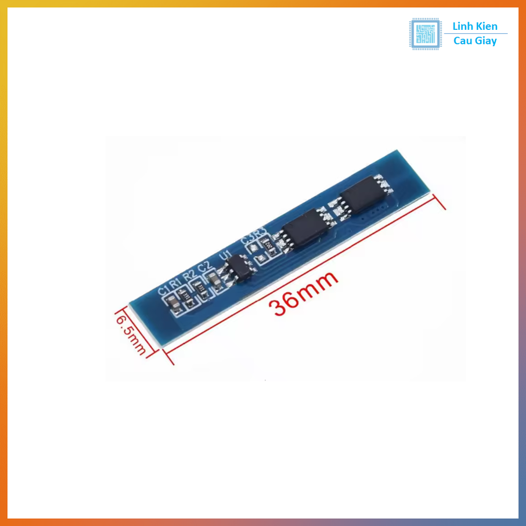Mạch sạc và bảo vệ pin 2 Cell 3A lithium 18650
