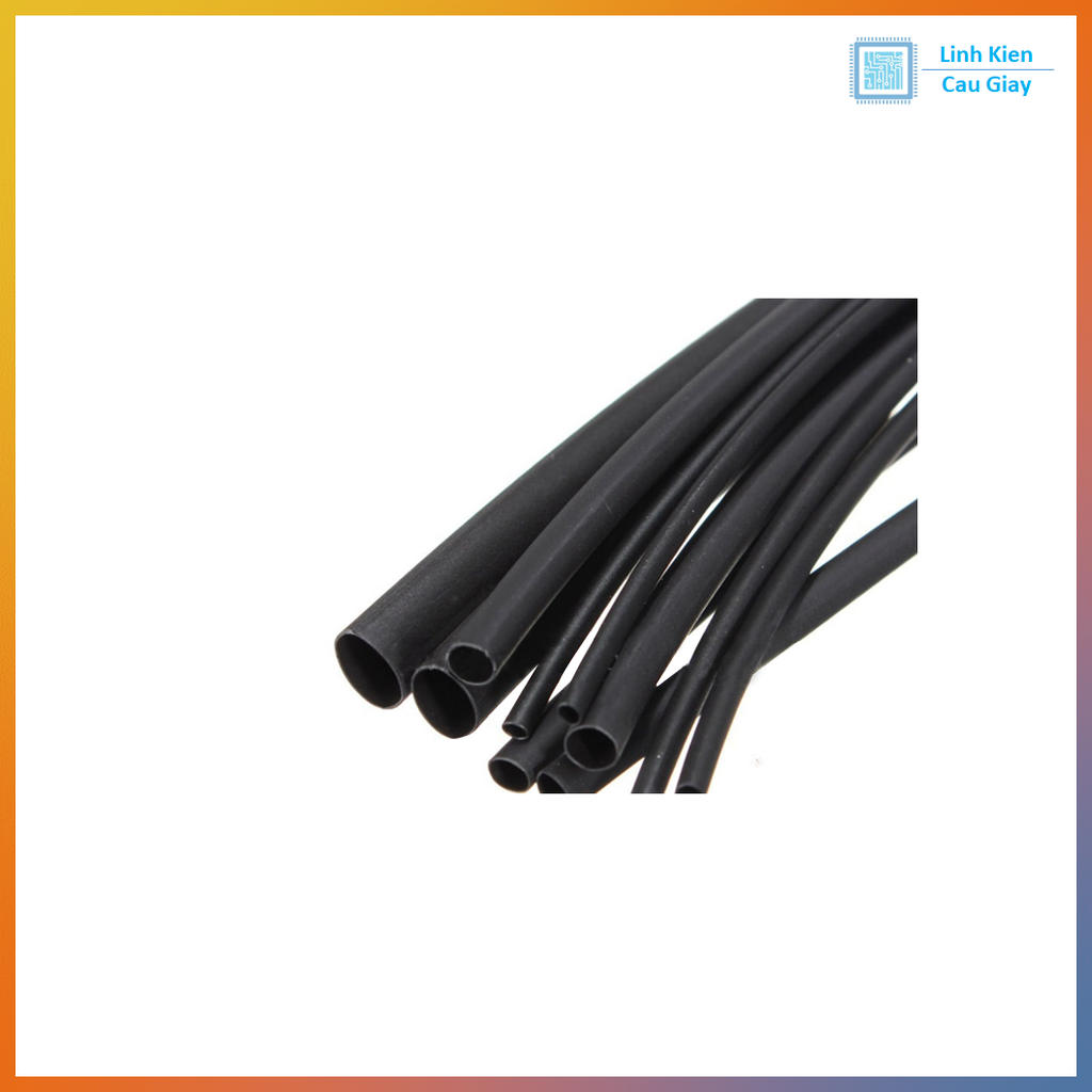 Ống co nhiệt Kích thước từ 1-20mm (Giá 1m/Màu Đen)