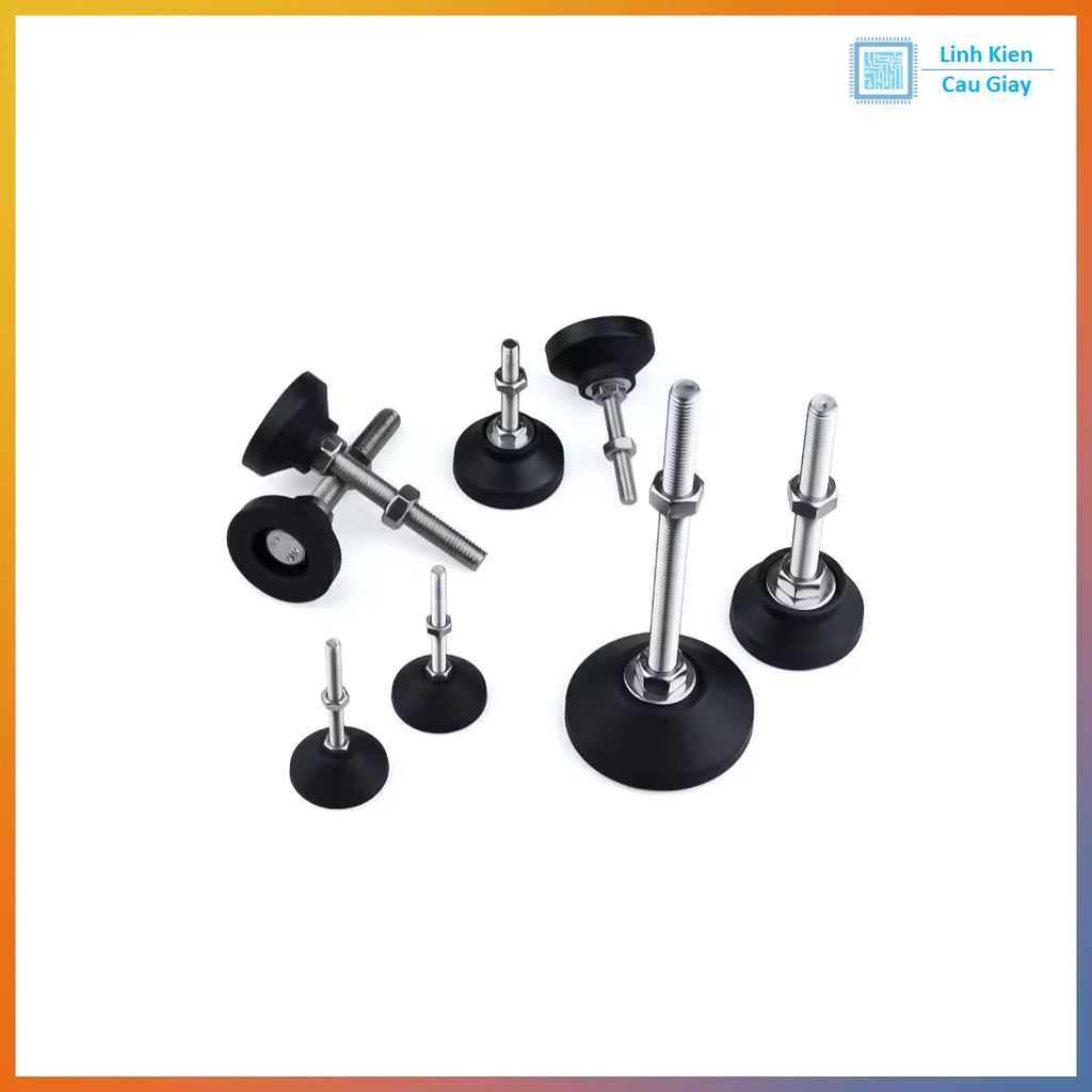 Chân đế nylon D50x50mm các loại