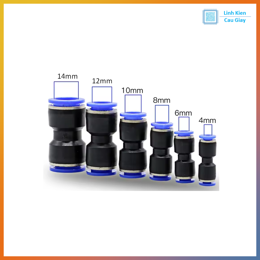 Đầu nối hơi nhanh thẳng PU