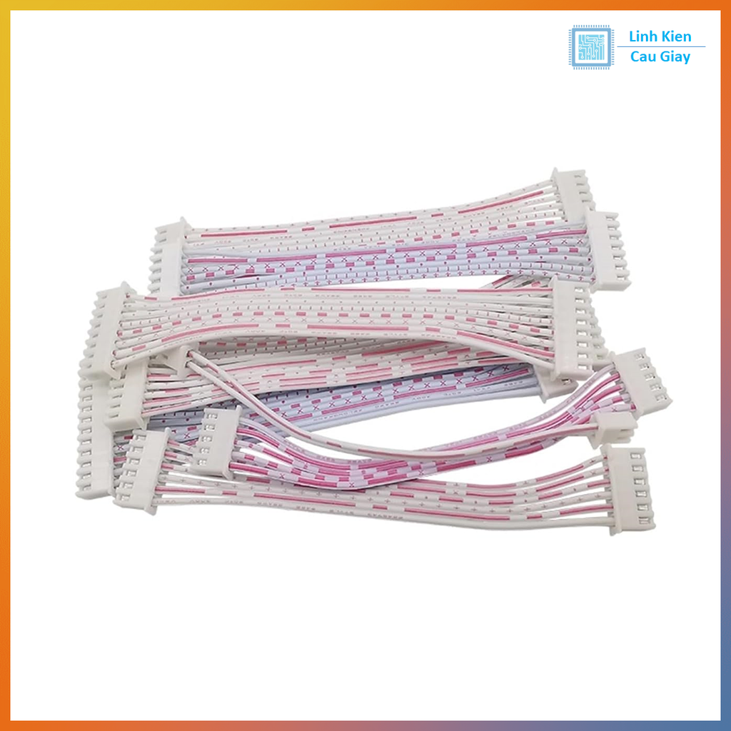 Dây Trắng XH2.54 Dài 20cm 2 Đầu Jack