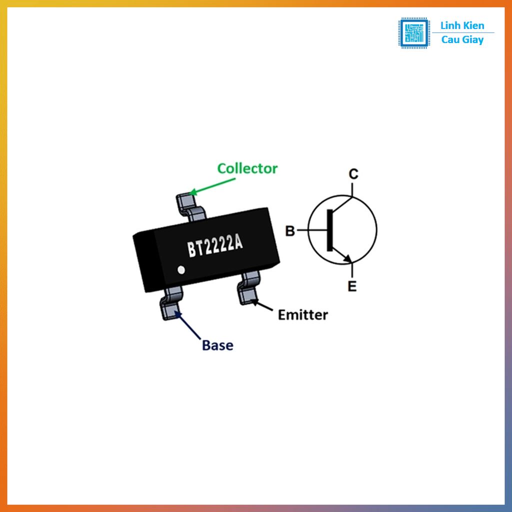 Linh kiện 2N2222 NPN SMD SOT-23 (Gói 10c)