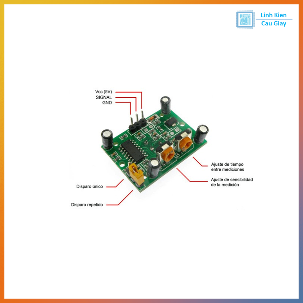 Module HC-SR501 Cảm biến chuyển động
