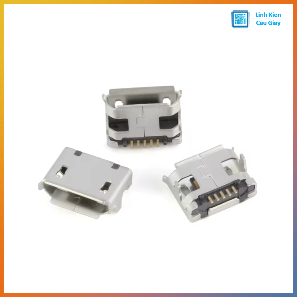 Cổng Micro USB SMD Type 2 (Chân cái)
