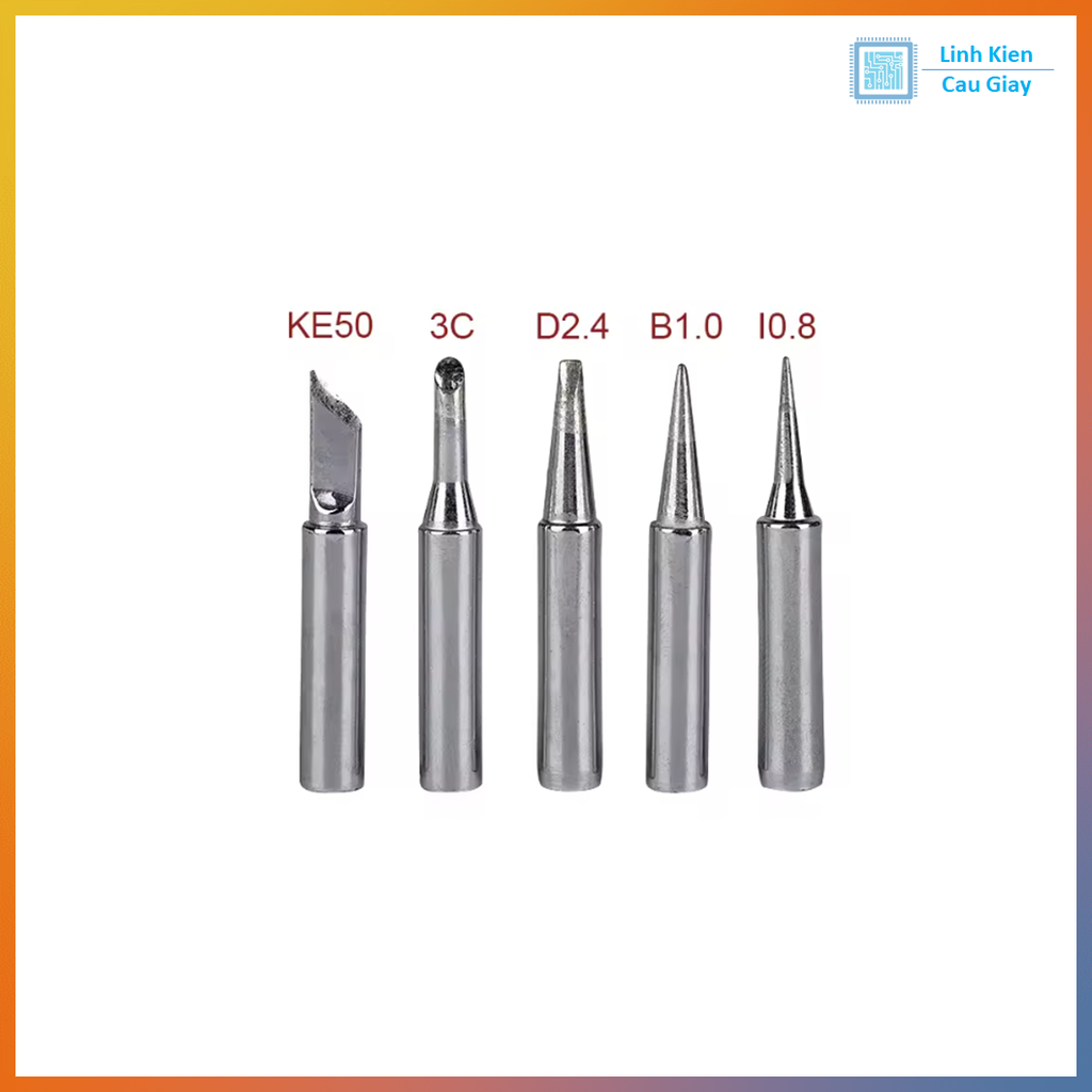 Combo 5 mũi hàn 936, 937, 908D