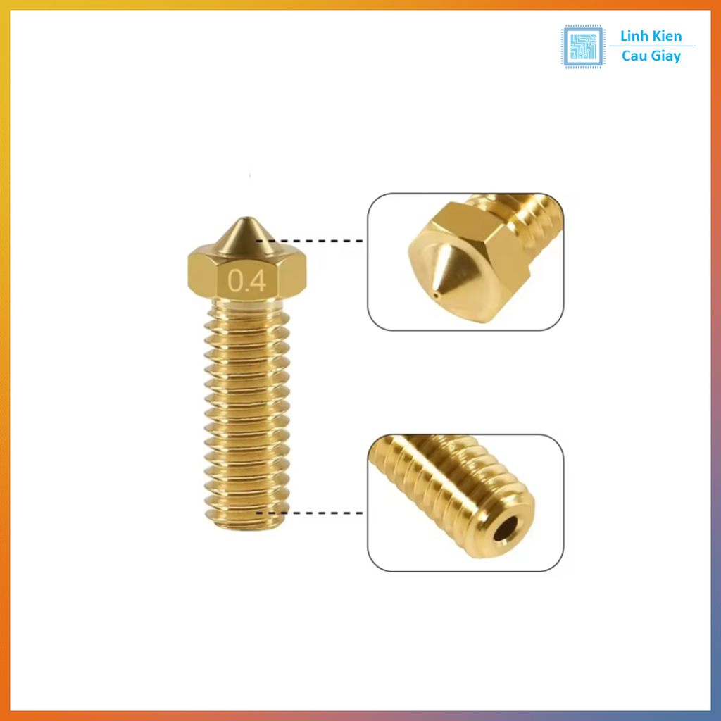 Đầu in E3D Volcano bằng đồng