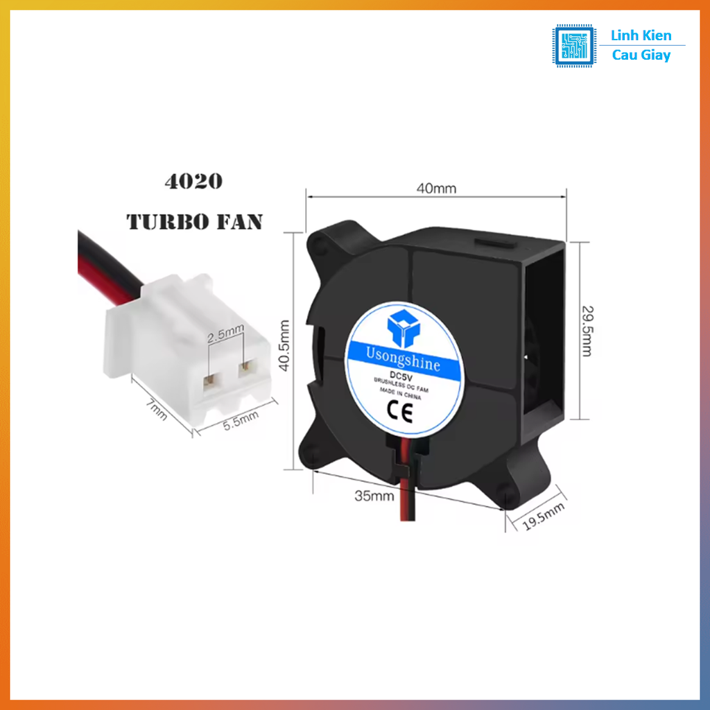 Quạt hút con sò 4020