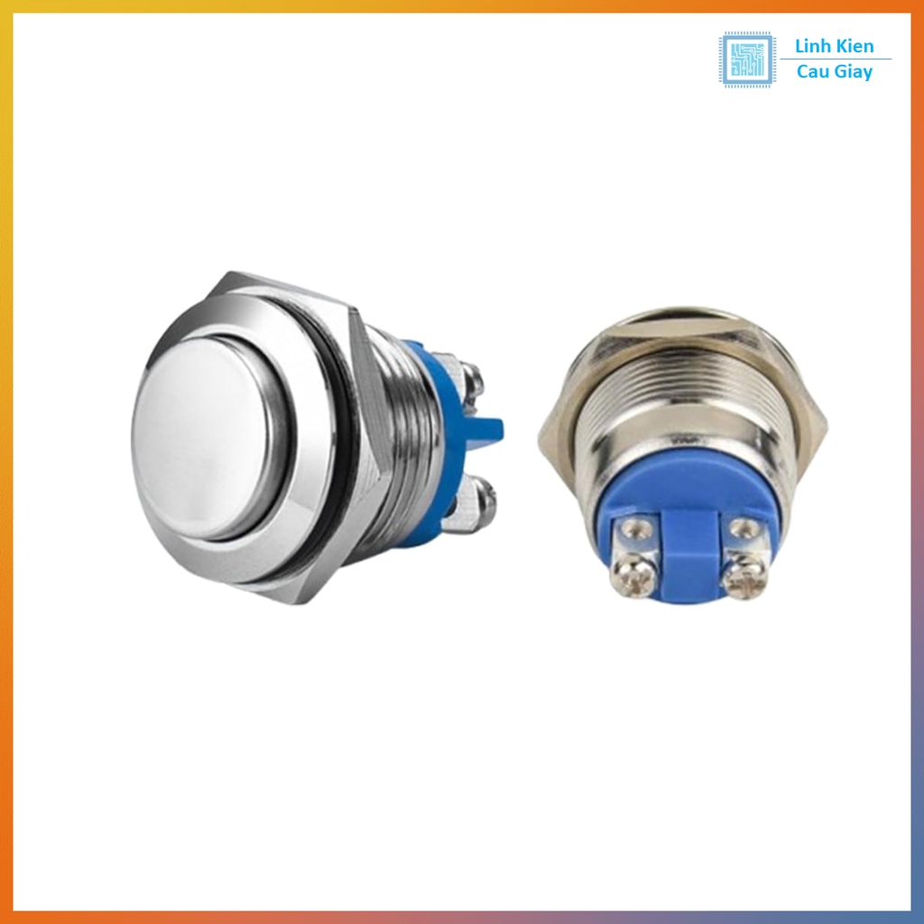 Nút Nhấn Kim Loại 16mm Nhấn Đề