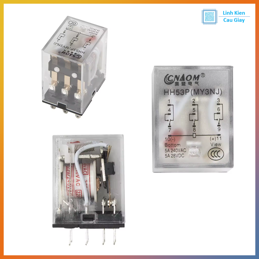 Relay trung gian HH53PL 11 chân