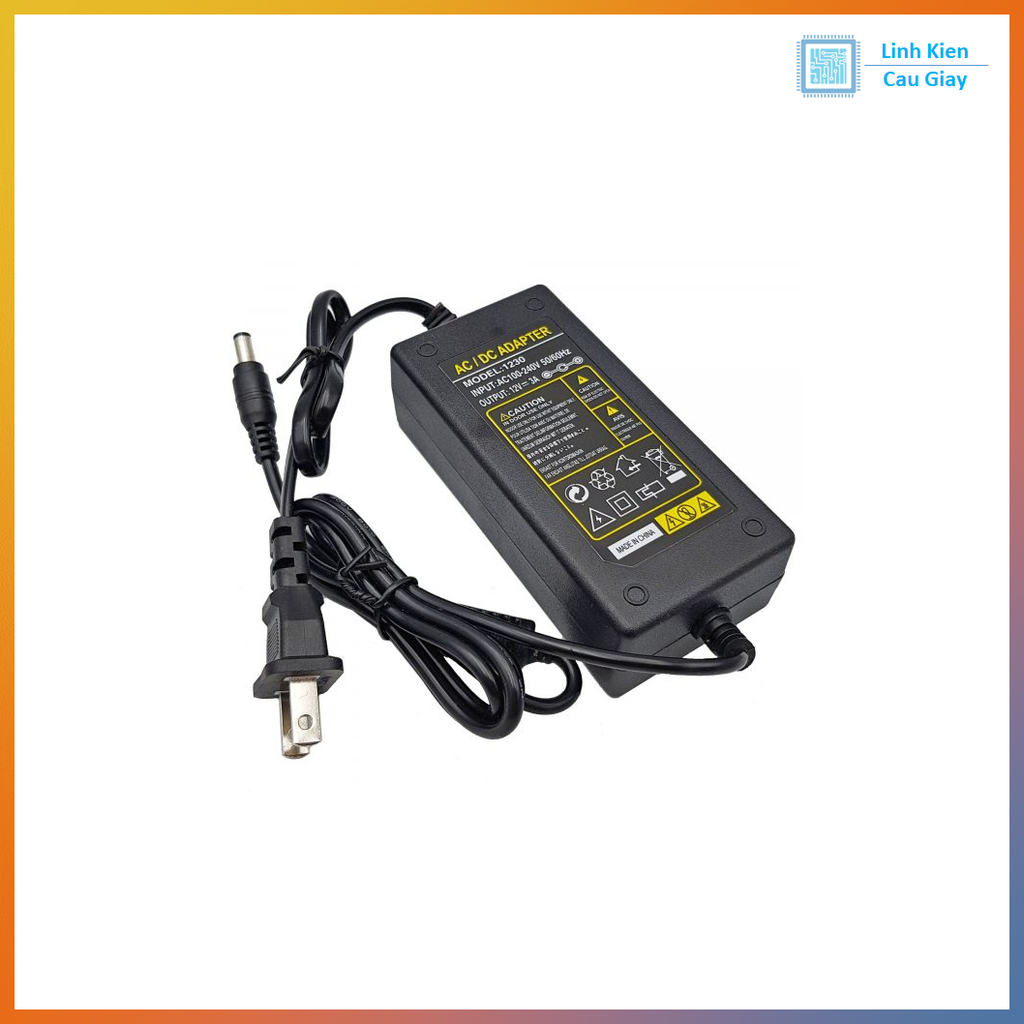 Nguồn Adapter 12V3A đầu ra jack DC 5.5