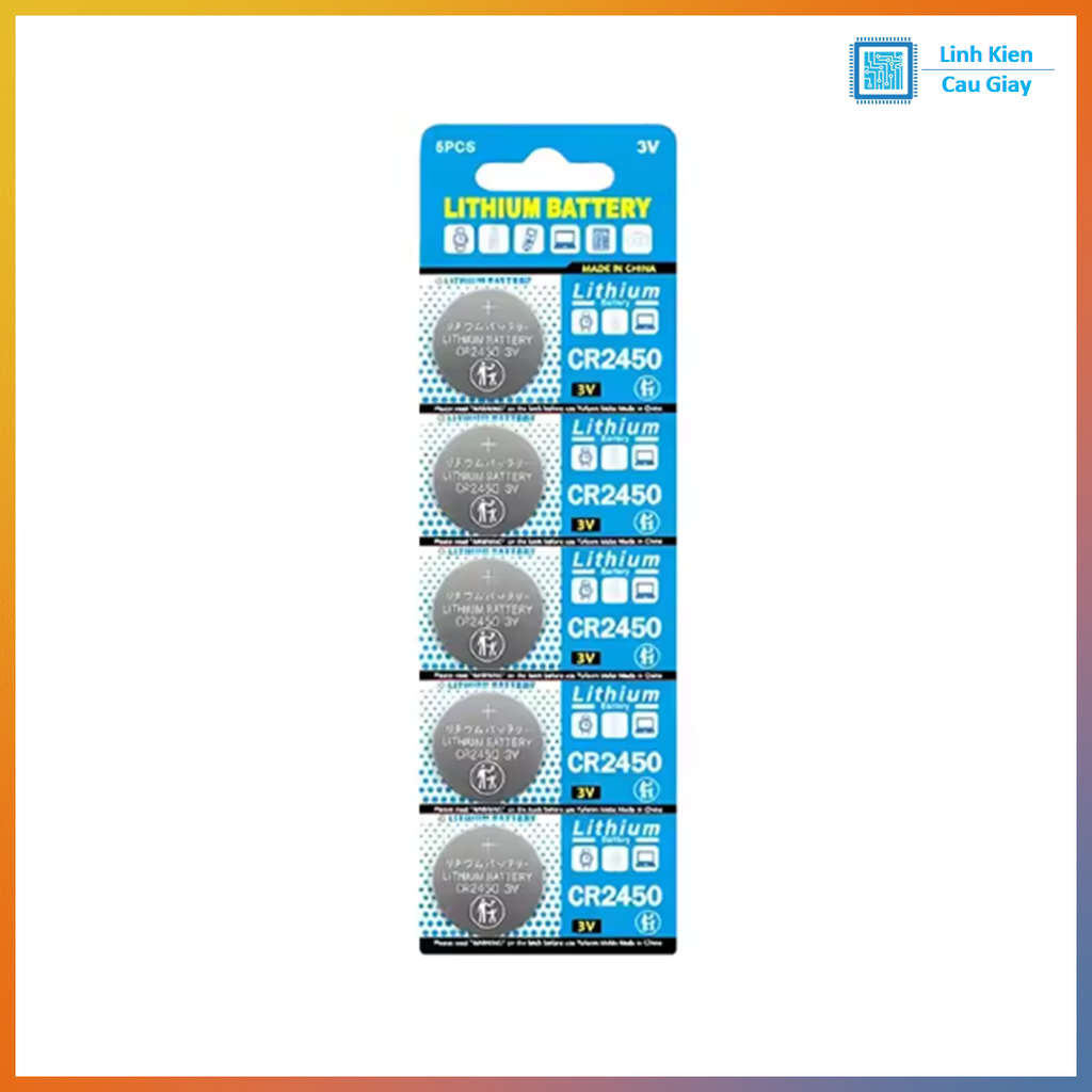 Pin CR2450 loại vỉ