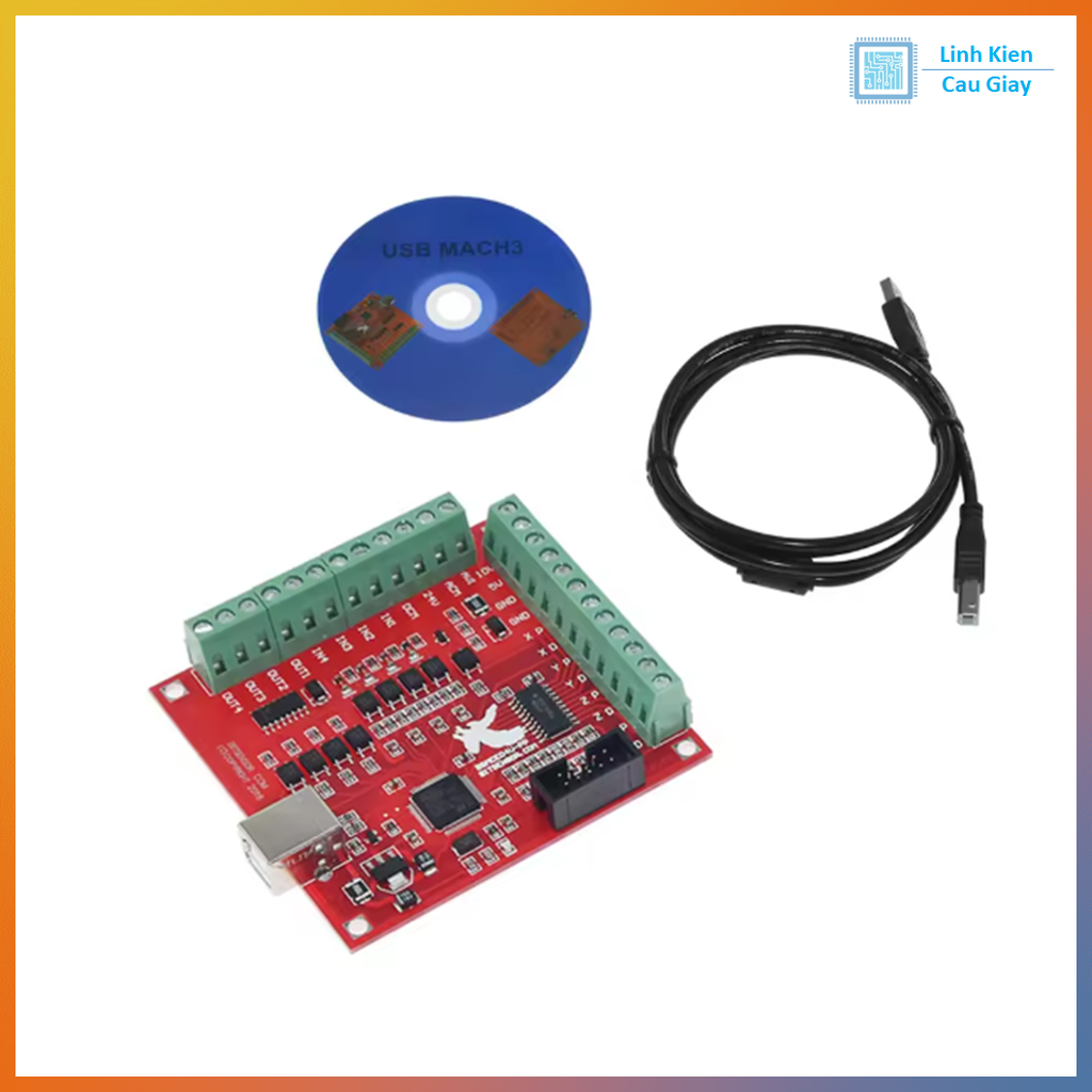 Mạch CNC BOB 4 trục MACH3 USB 100Khz