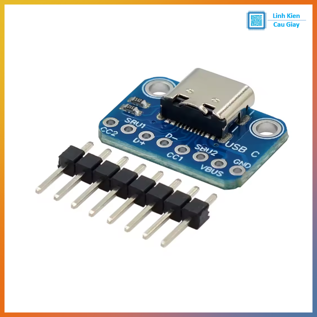 PCB chuyển đổi USB-A, USB-B, Micro USB, Mini USB, Type-C ra chân cắm 2.54mm