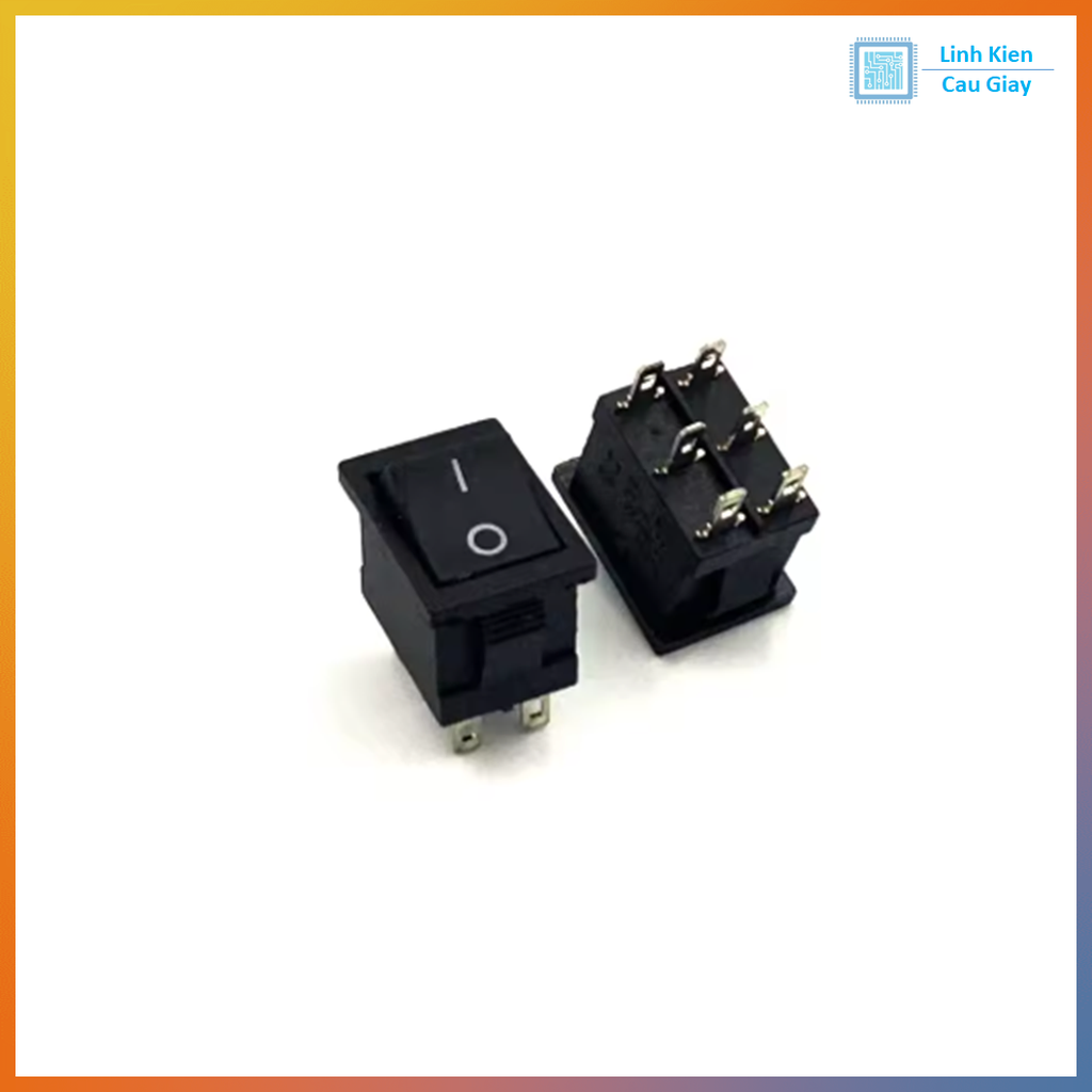 Công tắc bập bênh 6 chân KCD1 250v 6A