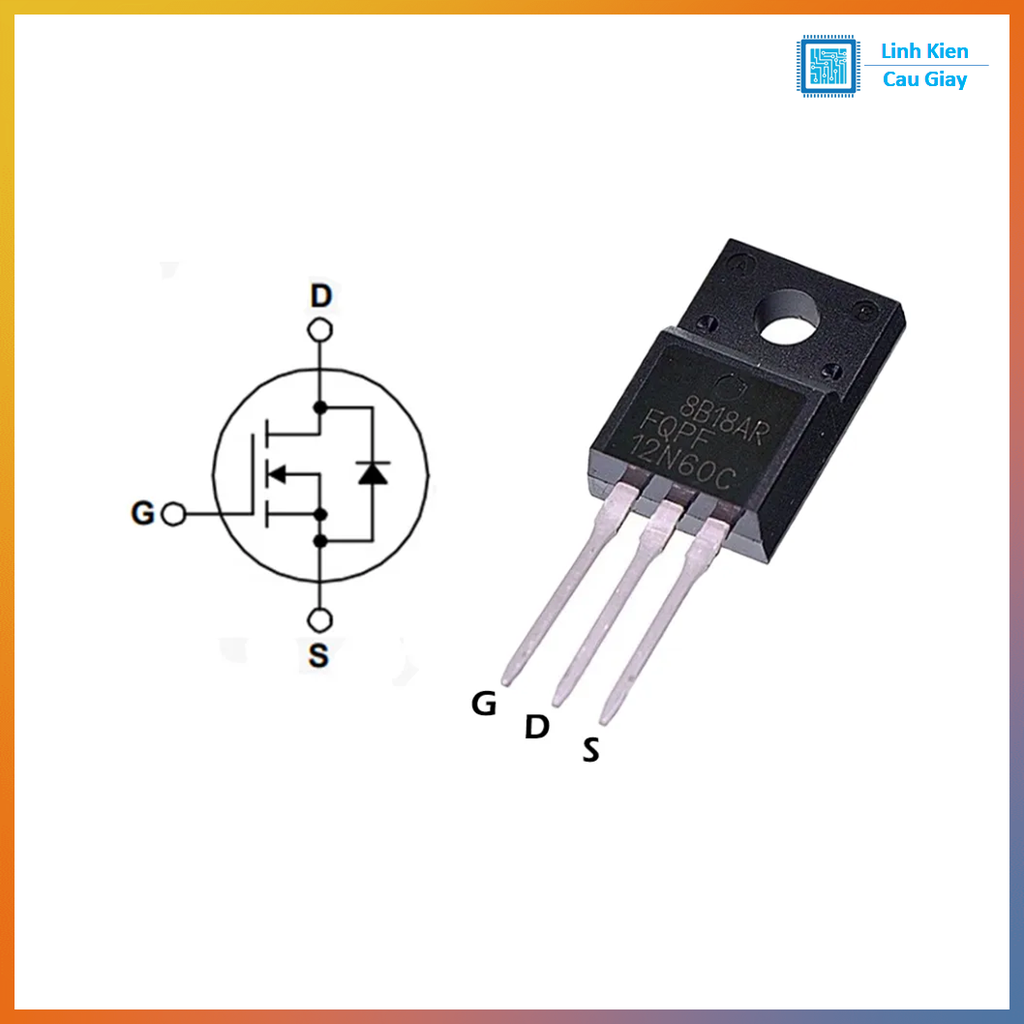 Linh kiện 12N60 DIP TO-220 600V kênh N