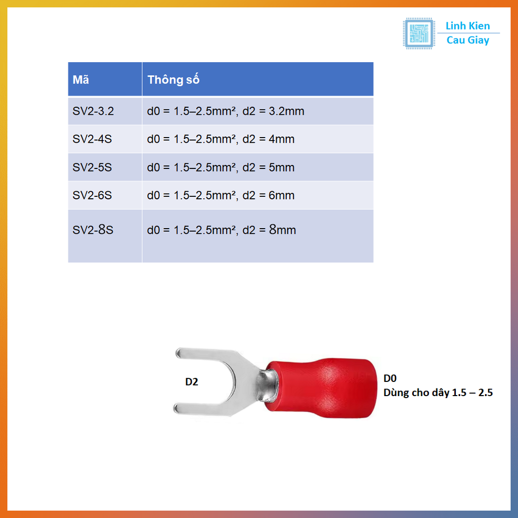 Đầu Cos Y SV2 Màu Đỏ (50 chiếc)