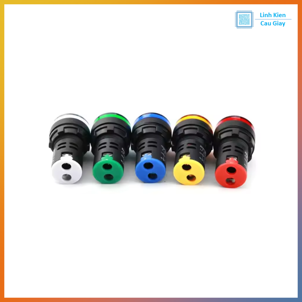 Đèn báo phi 16mm AD16 22D/S Điện áp 12V
