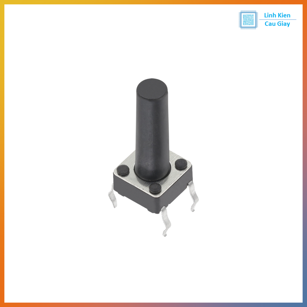 Nút nhấn 4 chân 6×6 – chân cắm – độ cao 5/10/12/20mm  (SL 10c)
