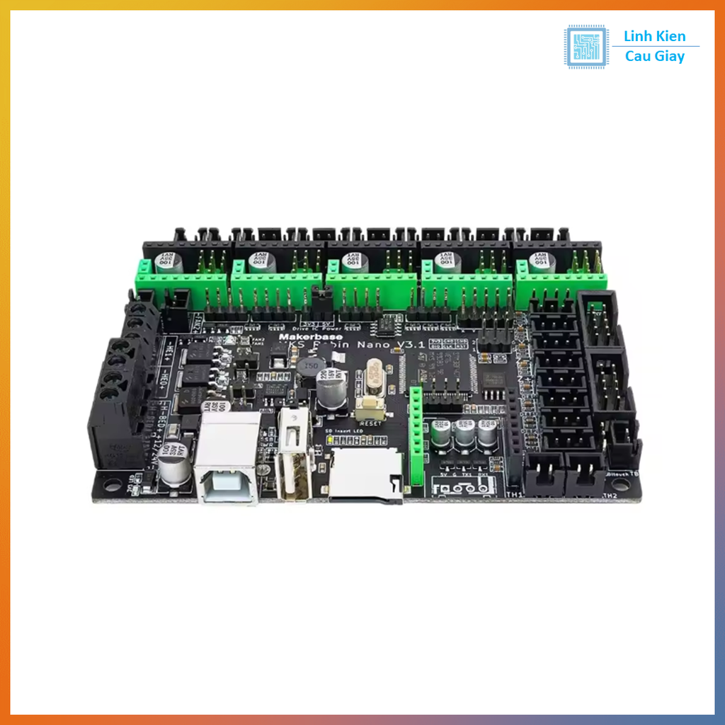 Combo bo mạch điều khiển máy in 3D MKS Robin Nano V3.1+ Màn hình TS35