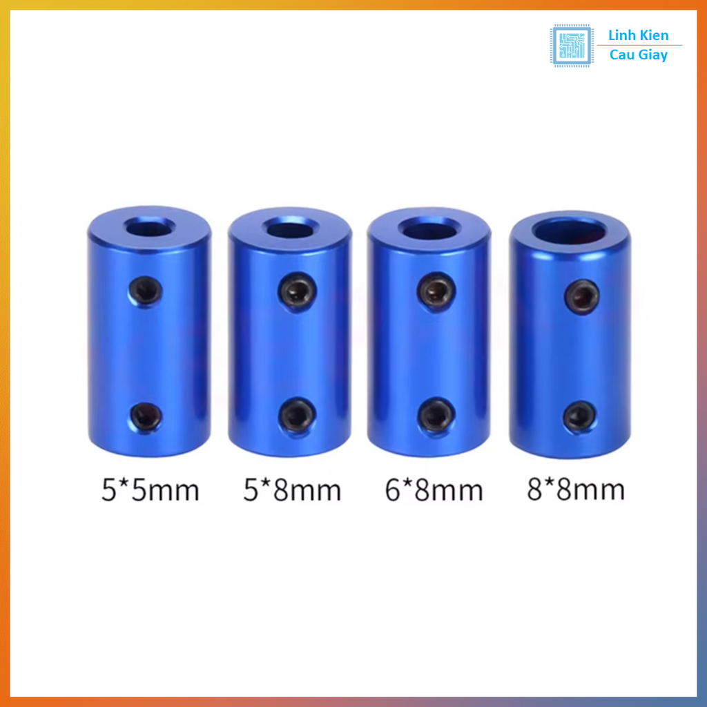 Khớp nối cứng D14L25 hợp kim nhôm CNC