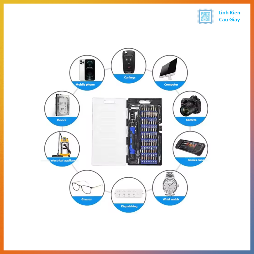 Bộ tua vít đa năng 58 chi tiết trong 1 sửa chữa điện thoại, laptop, máy tính