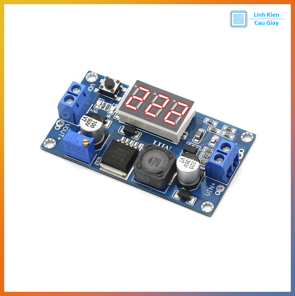 Module Hạ Áp LM2596 3A Hiển thị Led